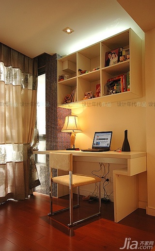 简约风格二居室稳重富裕型书房书桌效果图