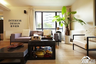 日式风格公寓富裕型120平米客厅沙发图片