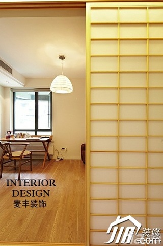日式风格公寓富裕型120平米书房隔断书桌效果图