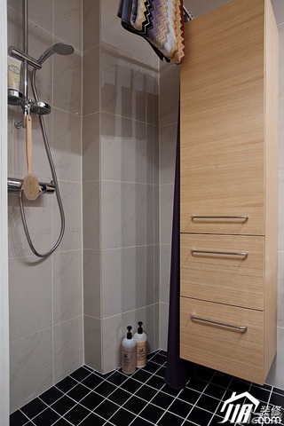 欧式风格一居室3万-5万卫生间浴室柜效果图