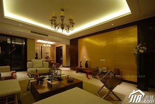 设计年代欧式风格公寓大气暖色调客厅背景墙灯具图片