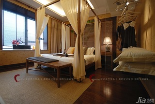 设计年代欧式风格公寓暖色调卧室飘窗床图片