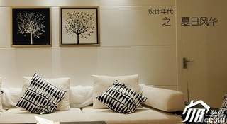 设计年代简约风格公寓大气米色富裕型客厅沙发背景墙沙发图片