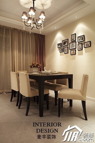 公寓富裕型110平米餐厅照片墙灯具图片