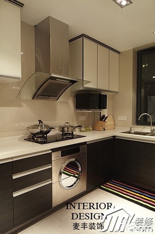 公寓富裕型110平米厨房橱柜定做
