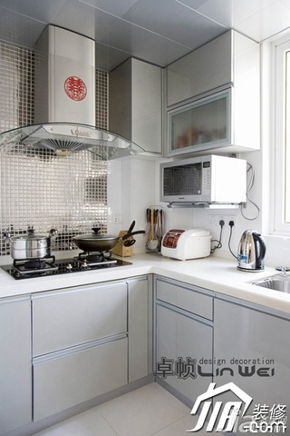 简约风格公寓奢华暖色调富裕型厨房橱柜设计图纸
