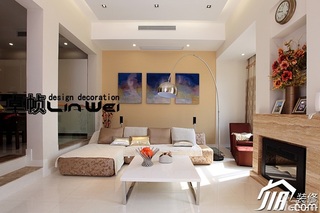 复式大气白色富裕型140平米以上客厅沙发背景墙沙发图片
