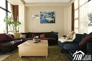 欧式风格复式大气暖色调富裕型140平米以上客厅沙发背景墙沙发效果图