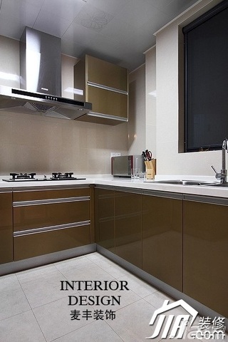 简约风格公寓富裕型110平米厨房橱柜订做