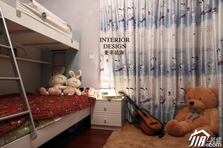 简约风格公寓富裕型110平米儿童房儿童床效果图