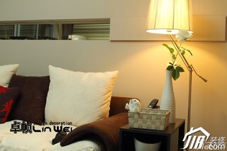简约风格公寓小清新白色富裕型客厅灯具效果图