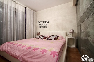 简约风格公寓经济型70平米卧室窗帘图片