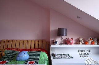 美式风格公寓富裕型儿童房床图片