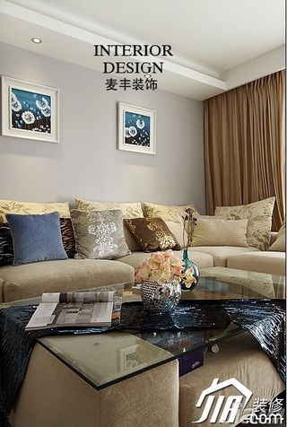 中式风格公寓经济型130平米客厅沙发图片