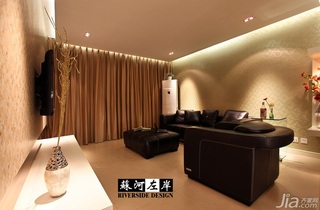 简约风格公寓稳重咖啡色富裕型客厅沙发效果图