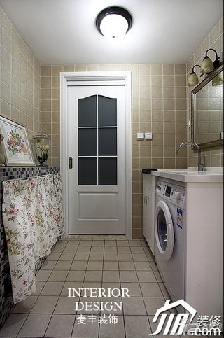 欧式风格公寓富裕型130平米洗衣房装修效果图
