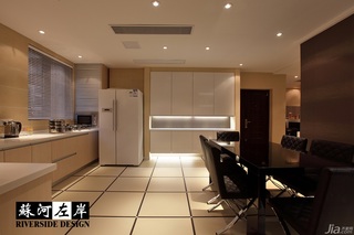 欧式风格别墅大气暖色调富裕型140平米以上厨房餐桌效果图