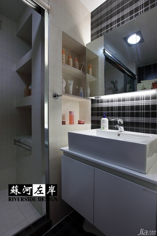 欧式风格别墅大气暖色调富裕型140平米以上卫生间洗手台效果图