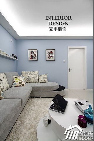 简约风格公寓经济型80平米客厅沙发效果图