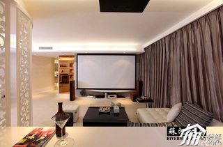 简约风格公寓时尚暖色调富裕型客厅沙发效果图