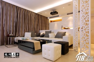 简约风格公寓时尚暖色调富裕型客厅沙发图片