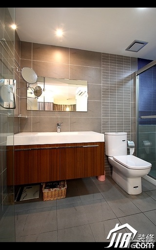 简约风格公寓经济型100平米卫生间浴室柜效果图