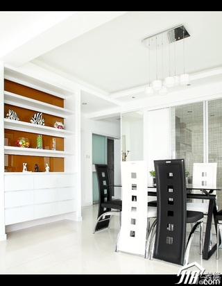简约风格公寓富裕型100平米餐厅餐桌图片