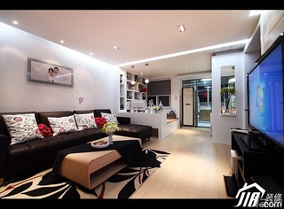 简约风格公寓经济型90平米客厅沙发图片
