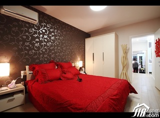 简约风格公寓经济型90平米卧室壁纸图片