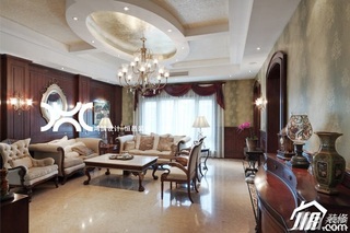 欧式风格别墅富裕型140平米以上客厅吊顶灯具图片