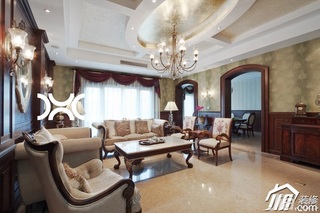 欧式风格别墅富裕型140平米以上客厅沙发图片