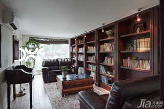 欧式风格别墅富裕型140平米以上书房书架图片