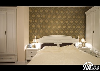 混搭风格公寓温馨经济型70平米卧室壁纸图片