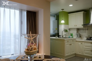 美式风格公寓大气暖色调富裕型厨房橱柜设计图纸