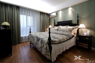 美式风格公寓大气暖色调富裕型卧室床效果图