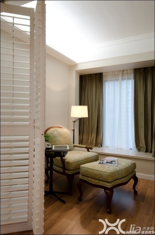 美式风格公寓大气暖色调富裕型飘窗效果图