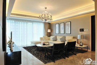 欧式风格三居室大气富裕型客厅沙发效果图