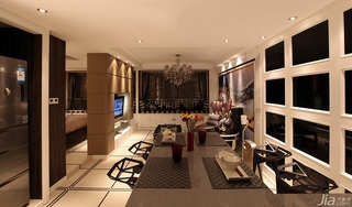 新古典风格公寓奢华褐色豪华型餐厅吧台装修效果图