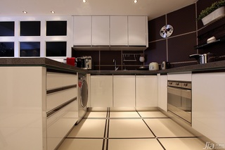新古典风格公寓奢华褐色豪华型厨房橱柜设计图