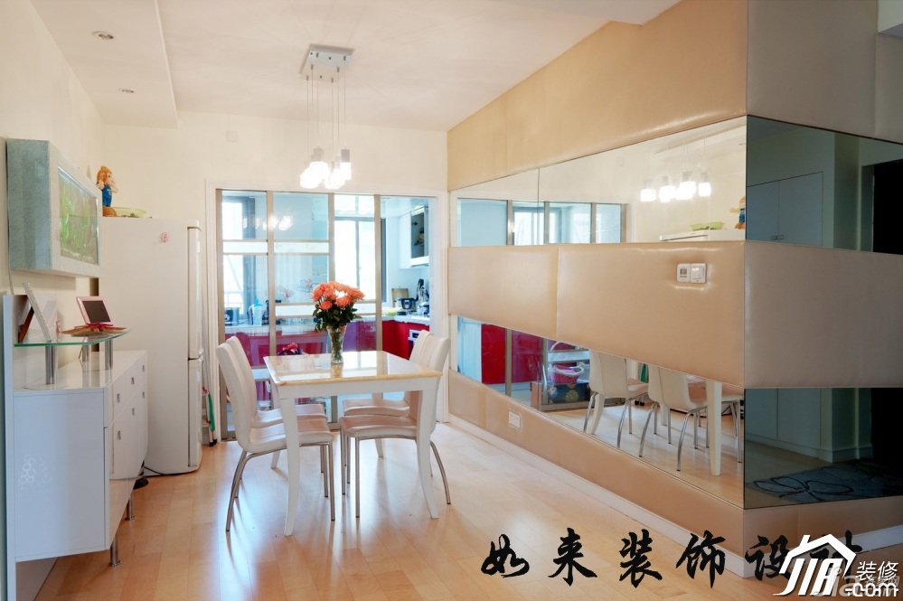 公寓装修,经济型装修,简约风格,如来装饰,餐厅,餐桌