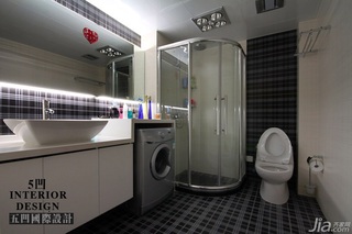 欧式风格公寓温馨富裕型卫生间洗手台图片