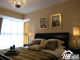 简约风格三居室简洁20万以上130平米卧室卧室背景墙床图片