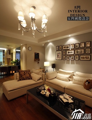 简约风格公寓温馨原木色富裕型客厅沙发背景墙沙发图片