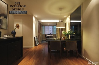 简约风格公寓温馨原木色富裕型餐厅餐桌图片