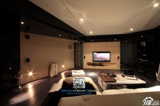 简约风格公寓富裕型120平米客厅电视背景墙茶几效果图