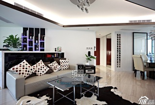 简约风格公寓时尚经济型110平米客厅沙发效果图