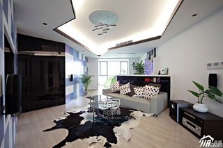 简约风格公寓时尚经济型110平米客厅沙发效果图
