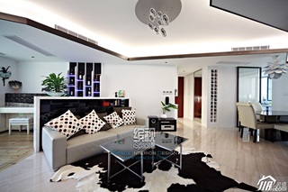 简约风格公寓时尚经济型110平米客厅沙发图片