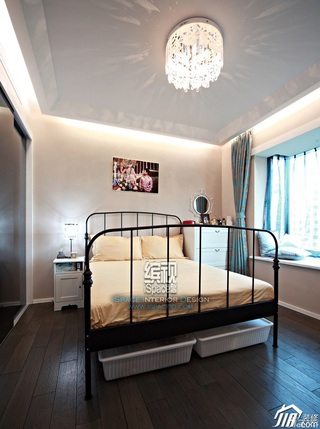 简约风格公寓温馨经济型110平米卧室灯具图片