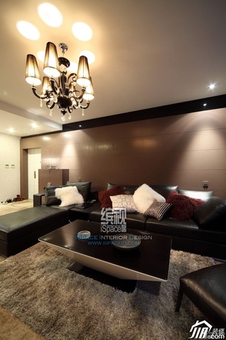 简约风格公寓简洁富裕型110平米客厅沙发效果图